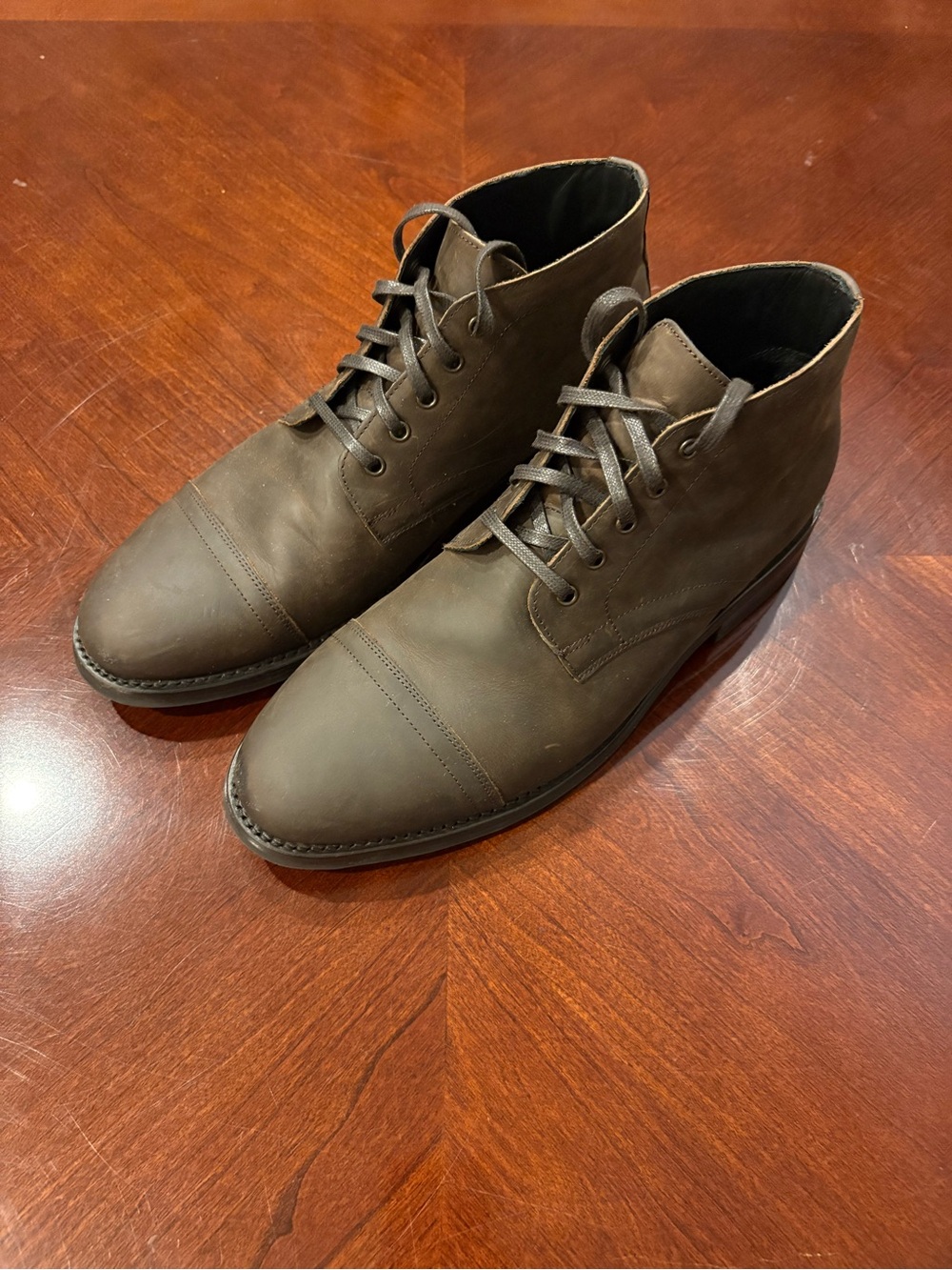 Thursday Boot Company Men's Dark Brown Leather Chukka Boots